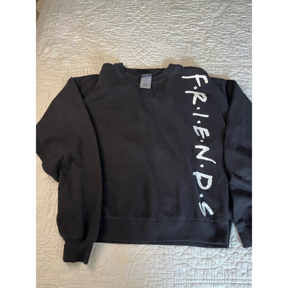 Friends The Television Series Black Sweatshirt Jerry Leigh JT24416 XS